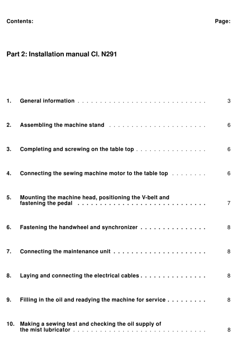 Duerkopp Adler N291 User manual