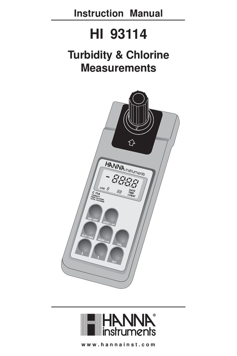 Hanna Instruments HI 93114 User manual