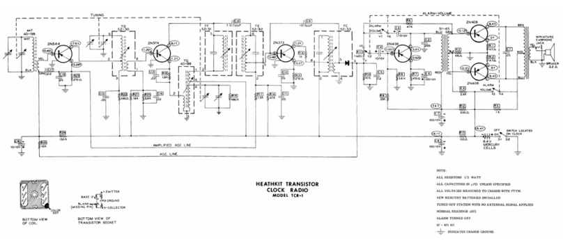 Heathkit Heathkit TCR-1 Schematic diagram