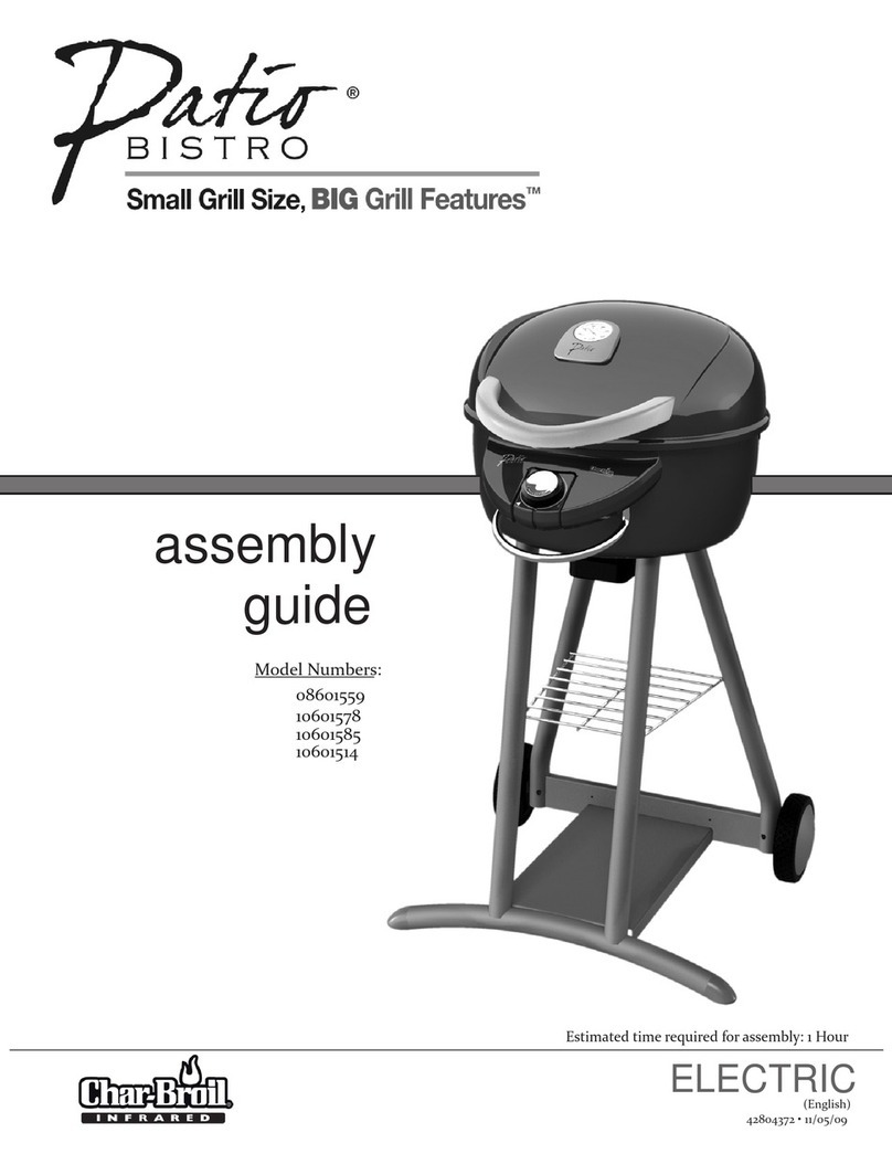 Char-Broil Patio Bistro 10601514 User manual Char-Broil Patio Bistro 10601514 User manual