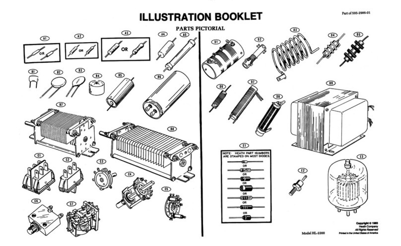 Heath Heathkit HL-2200 parts list