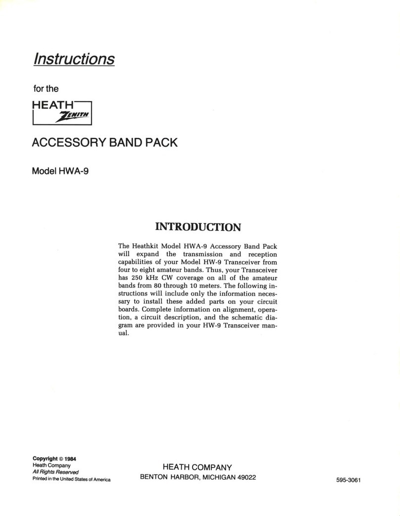 Heath Zenith Heathkit HWA-9 instructions