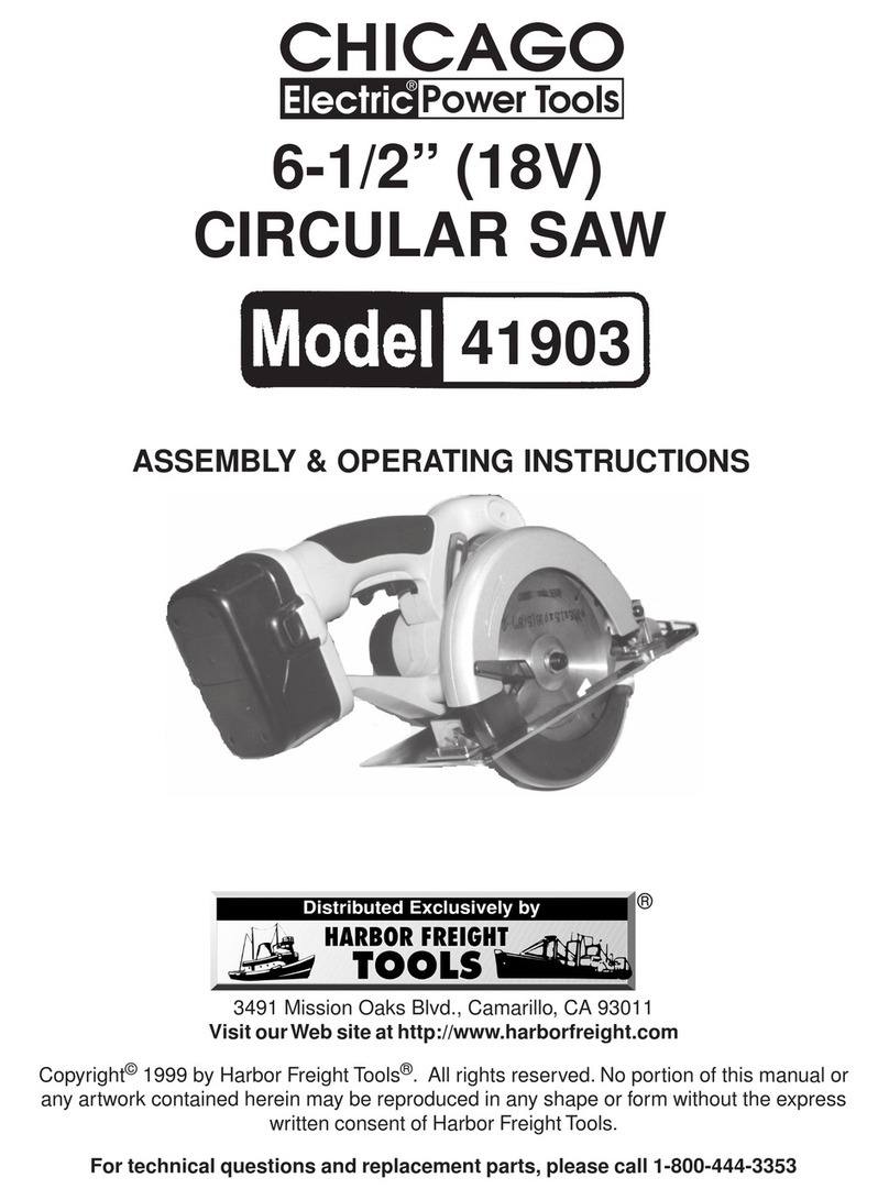 Chicago Electric 41903 Assembly & operating instructions