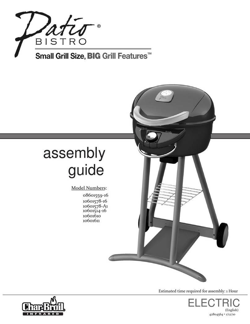 Char-Broil Patio Bistro 08601559-16 User manual