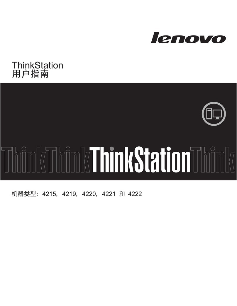 Lenovo ThinkStation E20 User manual
