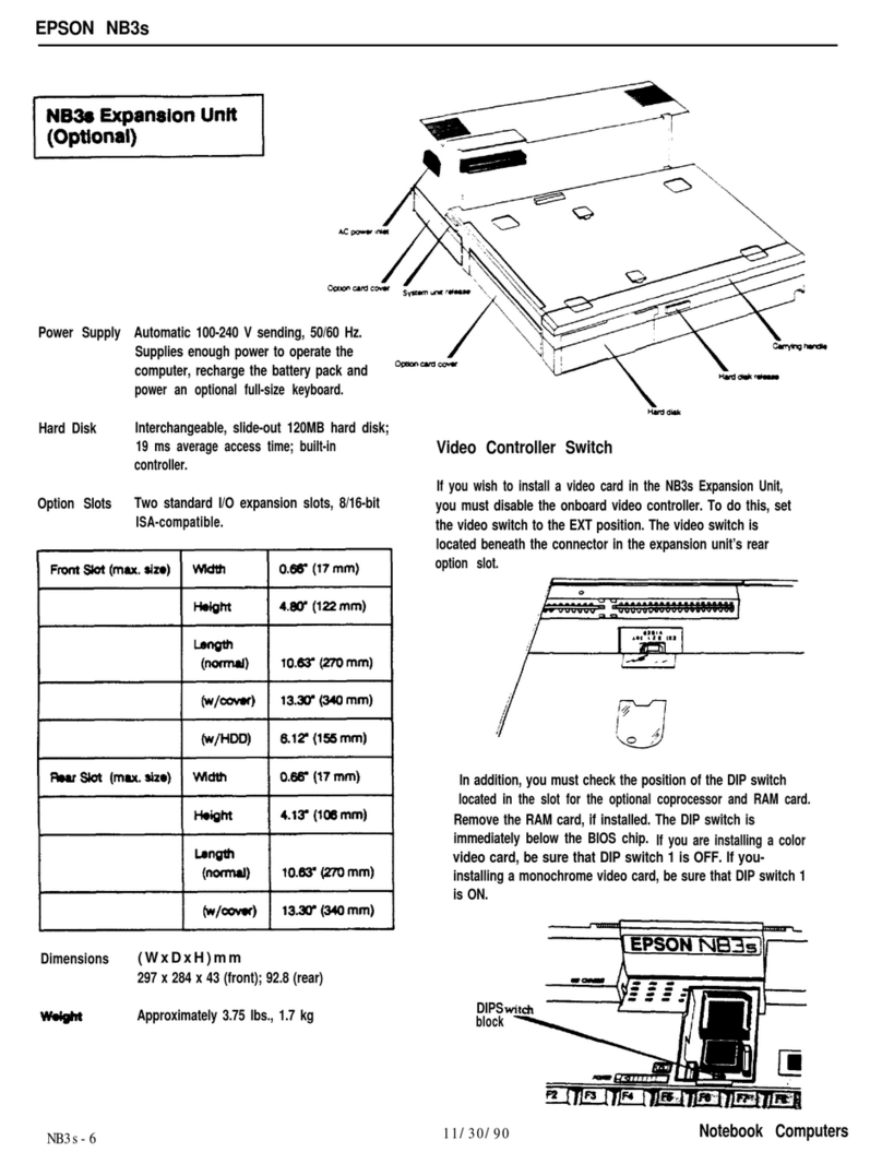 Epson NB3s User manual
