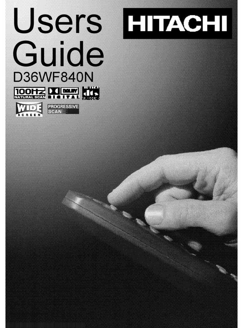 Hitachi D36WF840N instruction manual