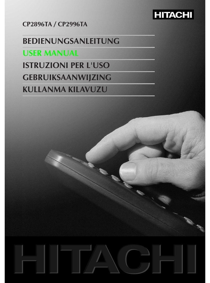 Hitachi CP2996TA User manual