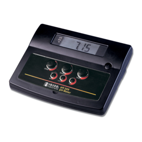 Hanna Instruments pH 209 User manual Hanna Instruments pH 209 User manual