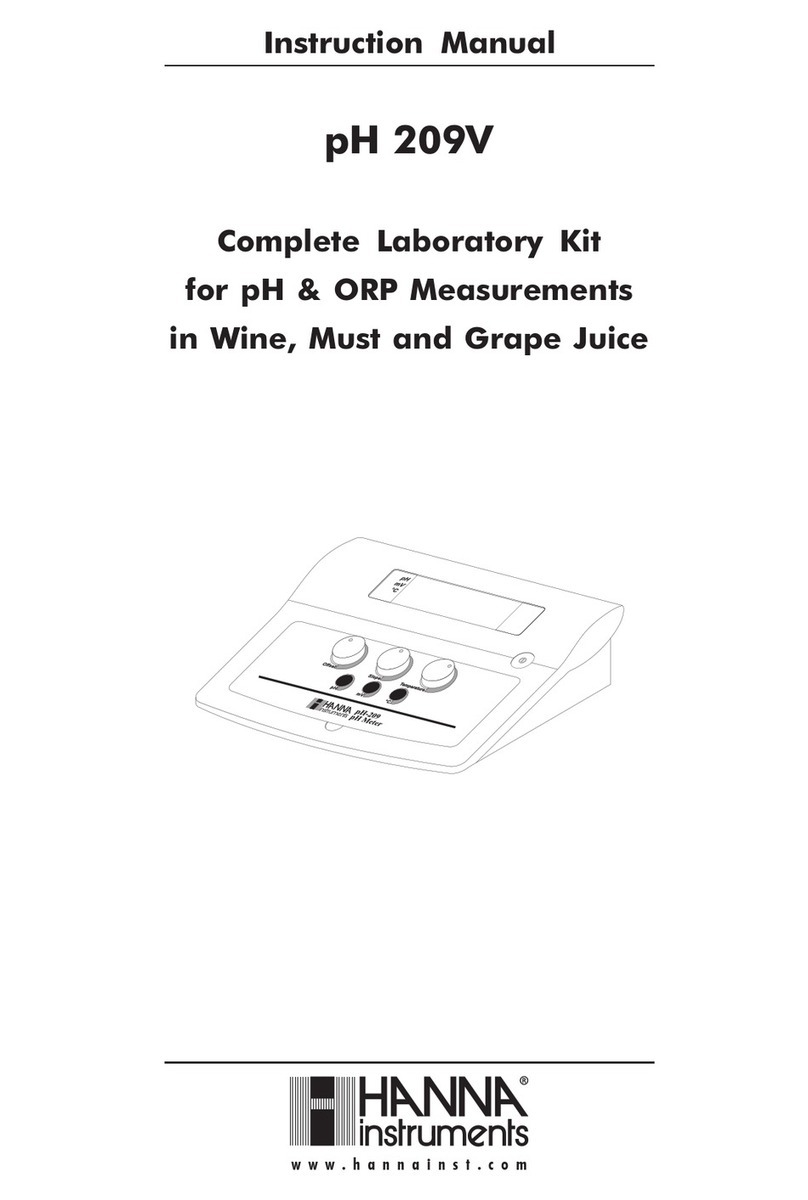 Hanna Instruments pH 209V User manual