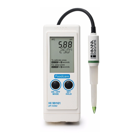 Hanna Instruments HI 99161 instruction manual