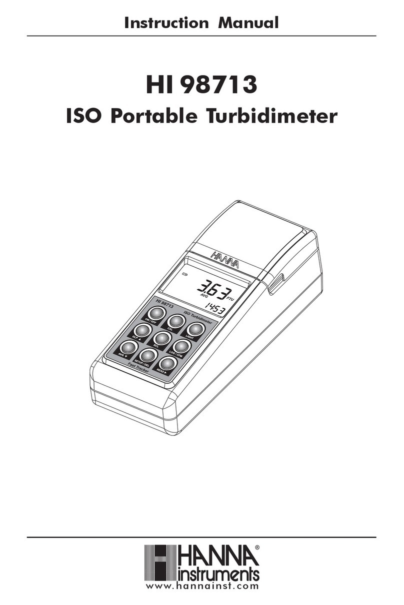 Hanna Instruments HI 98713 User manual Hanna Instruments HI 98713 User manual