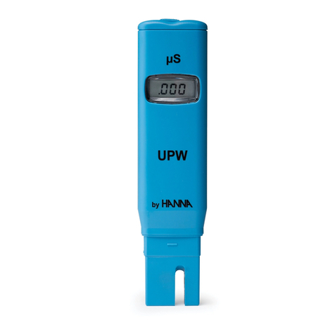 Hanna Instruments UPW HI 98309 User manual