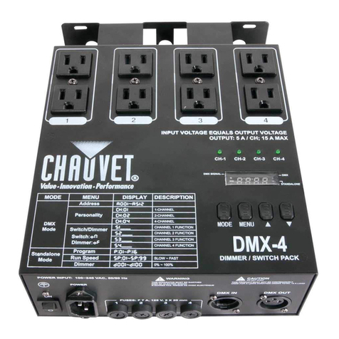 Chauvet DMX-4 user manual