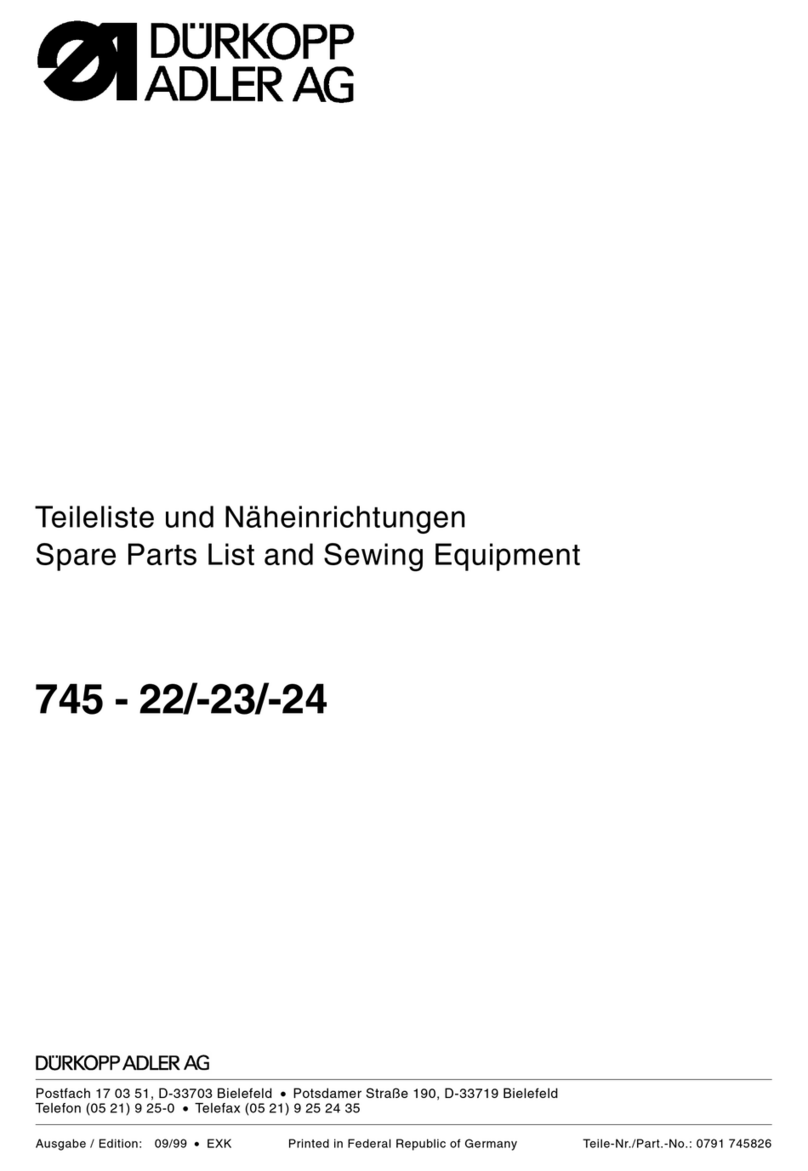 Duerkopp Adler 745-24 Guide