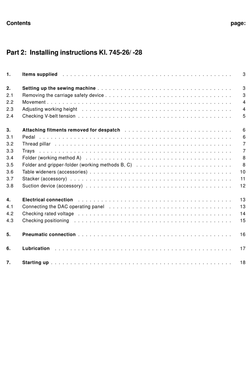 Duerkopp Adler 745-26 User manual
