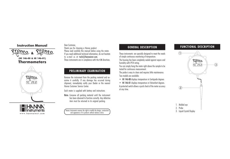 Hanna Instruments HI 146-01 User manual
