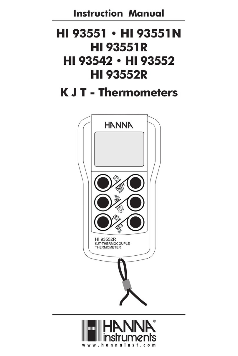 Hanna Instruments HI 93551R instruction manual