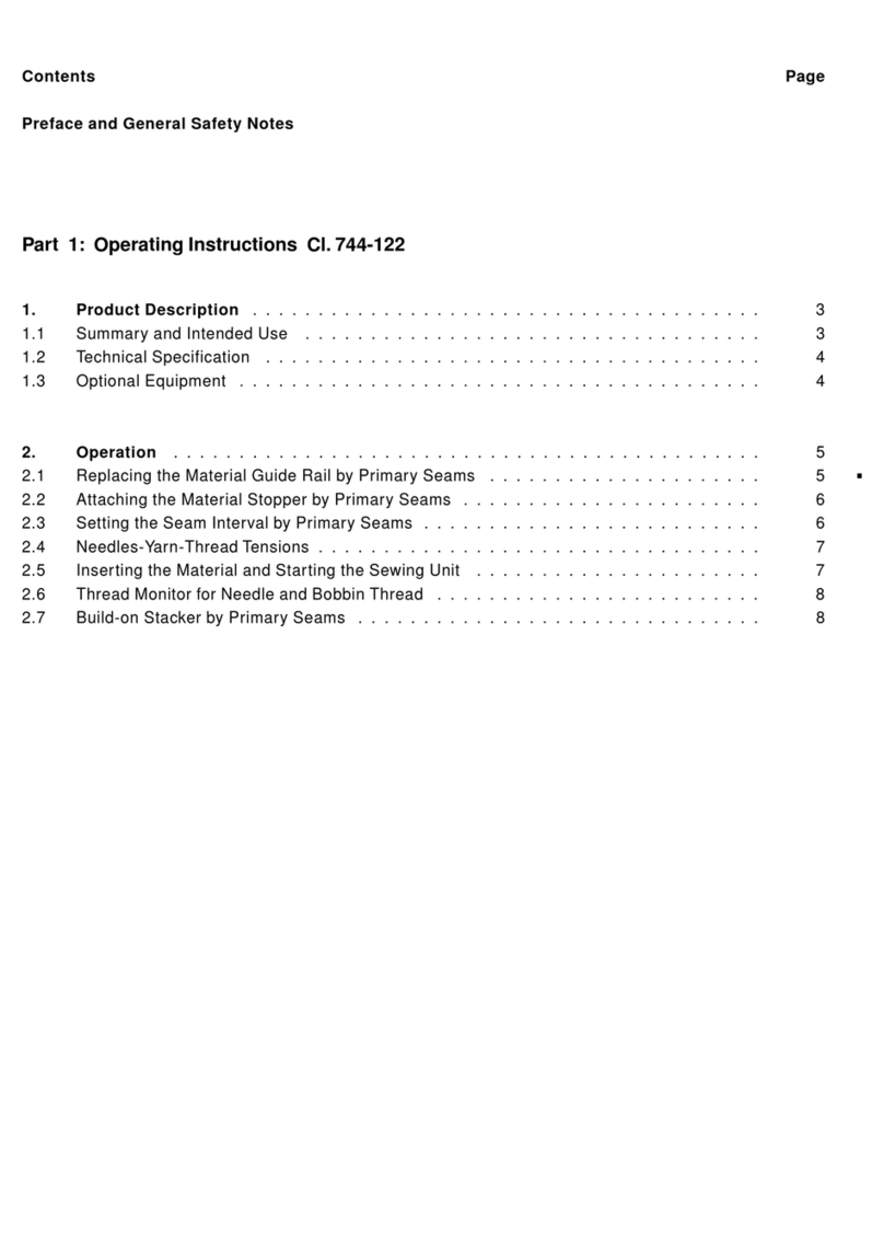 Duerkopp Adler 744-122 User manual Duerkopp Adler 744-122 User manual