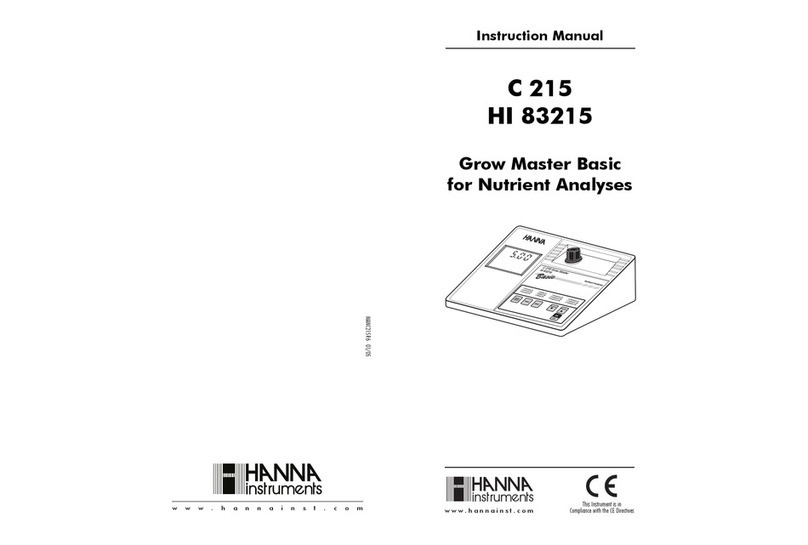 Hanna Instruments C 215 instruction manual