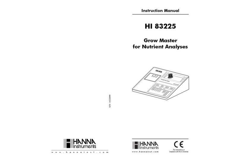 Hanna Instruments HI 83225 User manual Hanna Instruments HI 83225 User manual