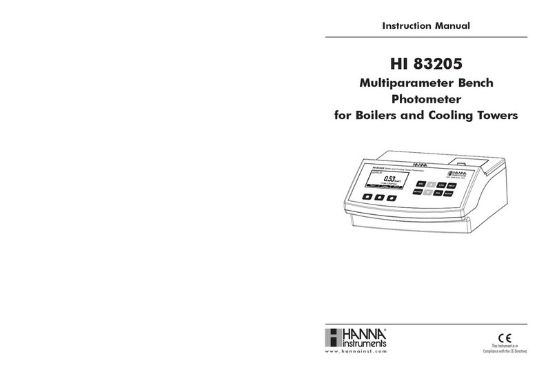 Hanna Instruments HI 83205 User manual