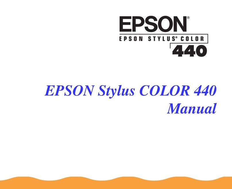 Epson Stylus Color 440 User manual