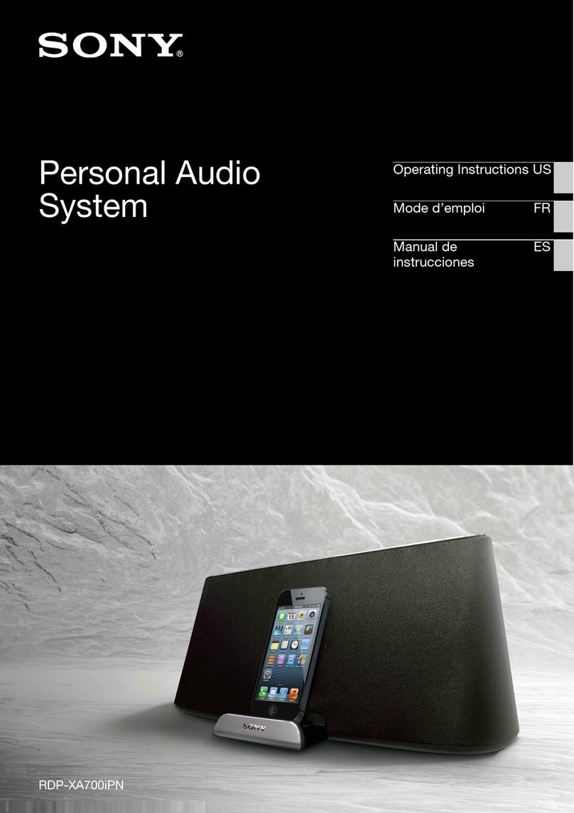 Sony RDP-XA700iPN User manual