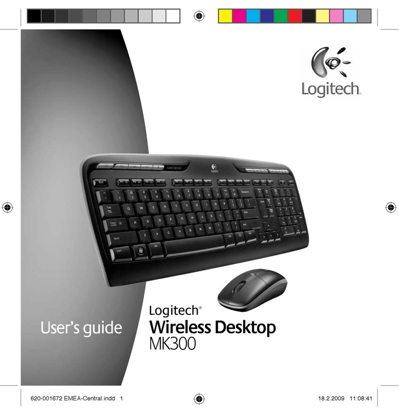 Logitech MK300 - Wireless Desktop Keyboard User manual