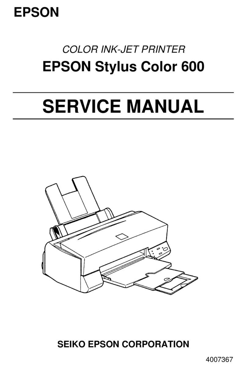 Epson Stylus color 600 User manual