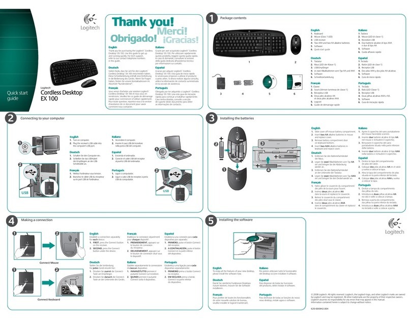 Logitech EX100 User manual