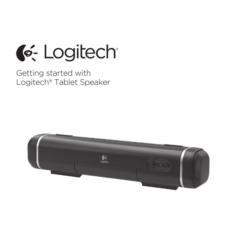 Logitech Tablet Speaker User manual
