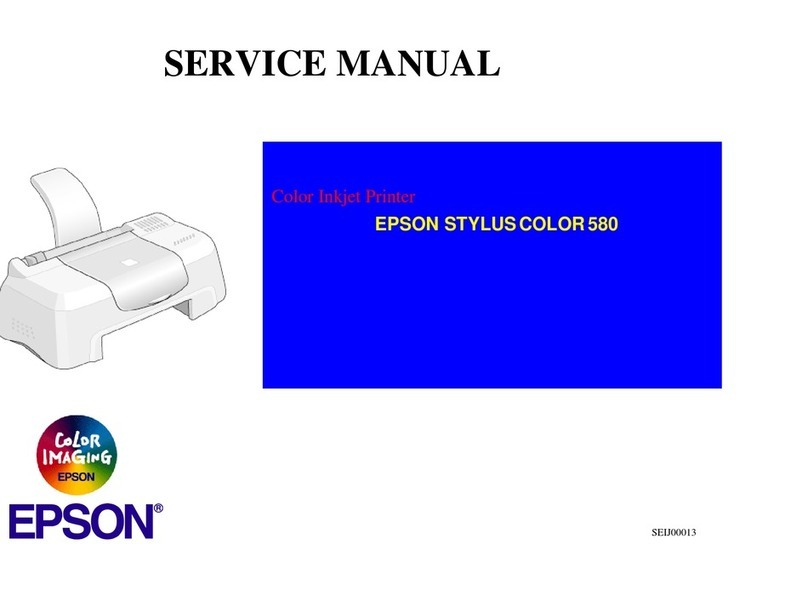 Epson STYLUS COLOR 580 User manual