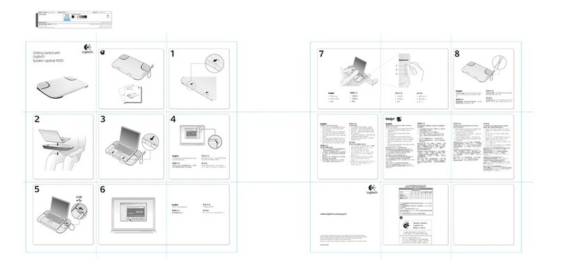 Logitech Speaker Lapdesk N550 User manual
