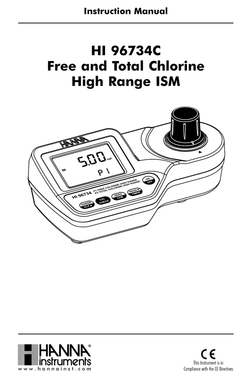 Hanna Instruments HI 96734C User manual