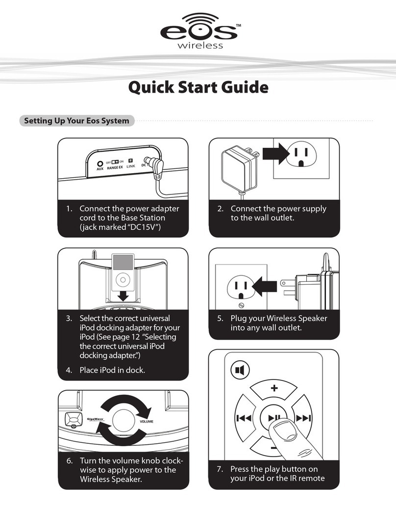 EOS Wireless speaker quick start guide