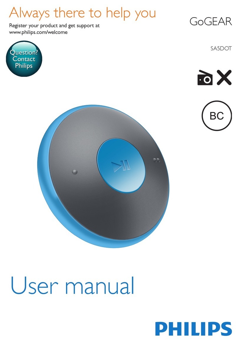 Philips SA5DOT04WN/37 User manual