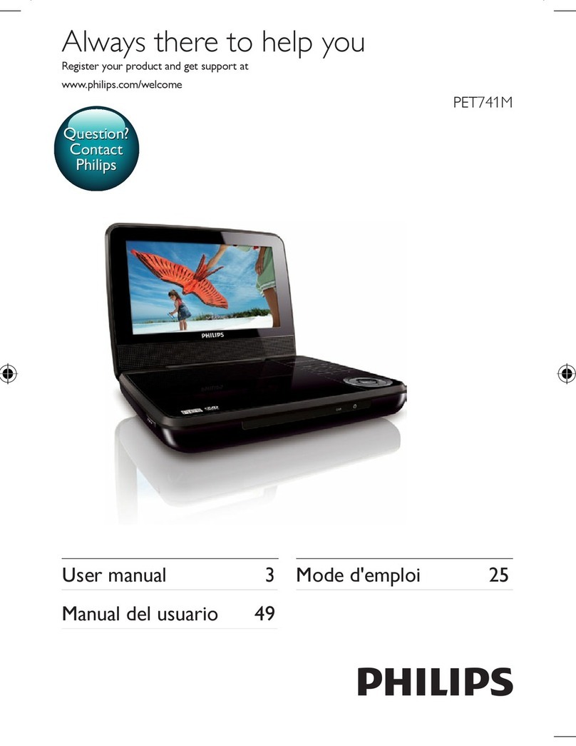 Philips PET741M/37 User manual