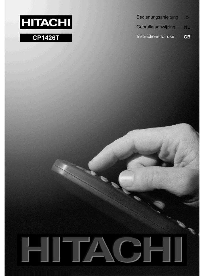 Hitachi CP1426T User manual