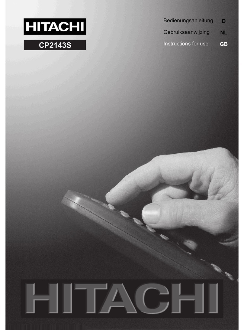Hitachi CP2143S User manual