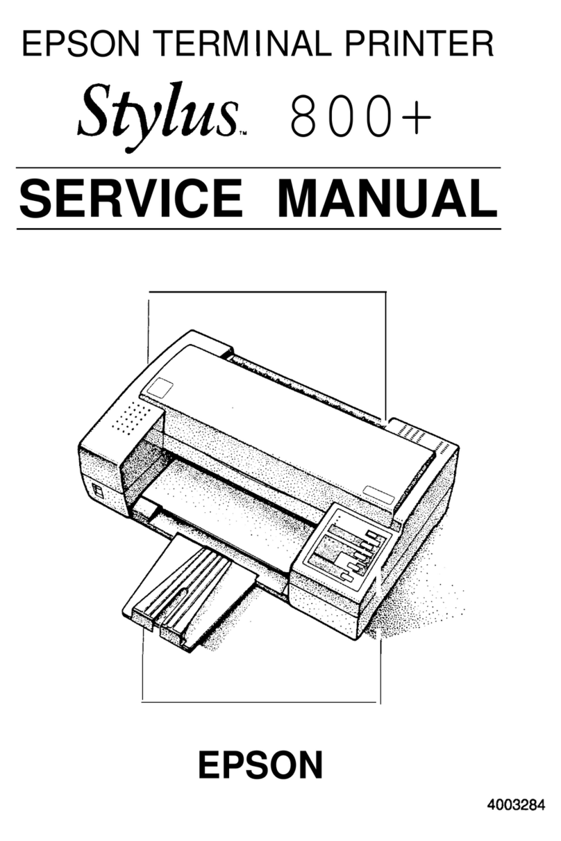 Epson Stylus Color 800 User manual