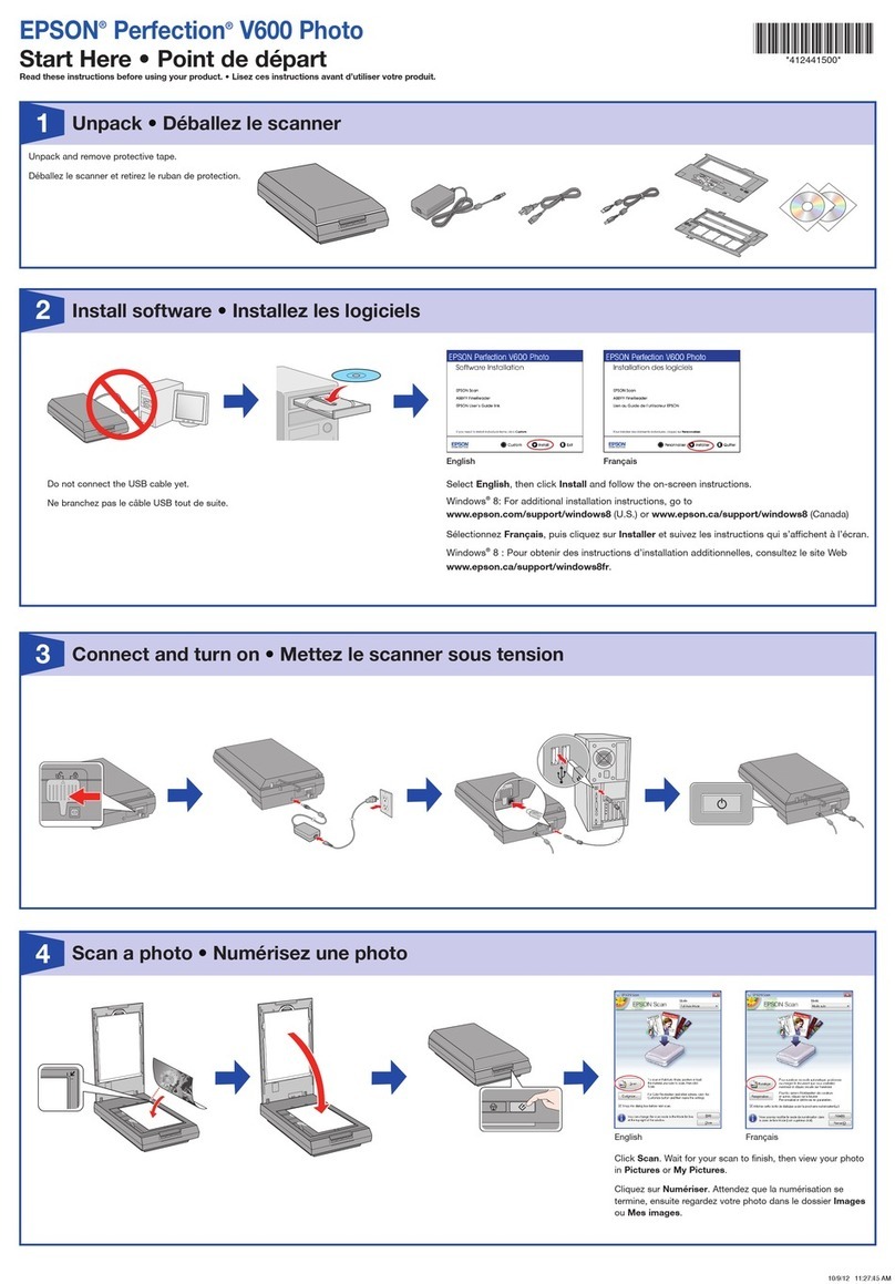 Epson Perfection V600 PHOTO Instruction Manual