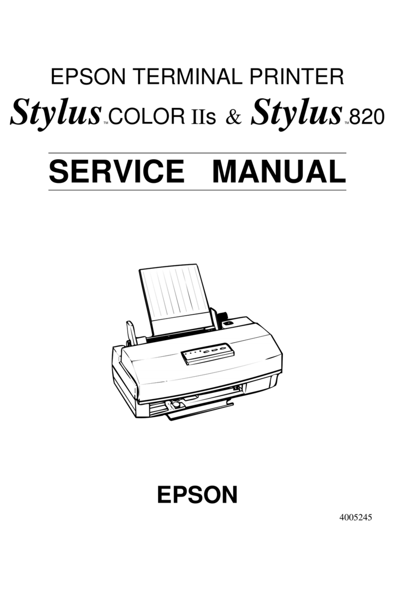 Epson Stylus Photo 820 User manual