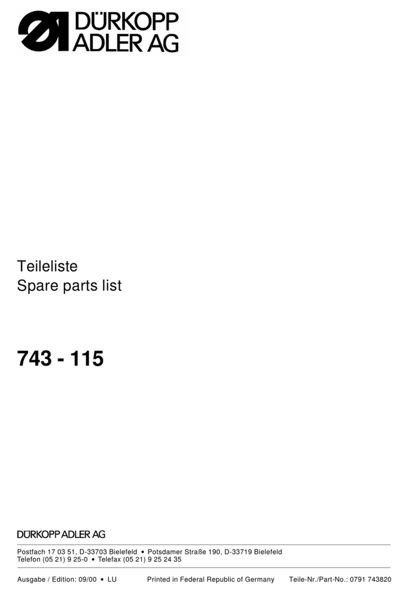 Duerkopp Adler 743-115 Guide