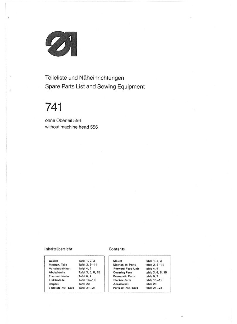 Duerkopp Adler 741 Guide