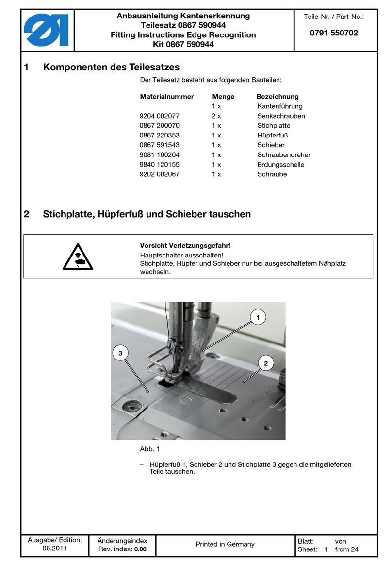 Duerkopp Adler 550-867 s User manual