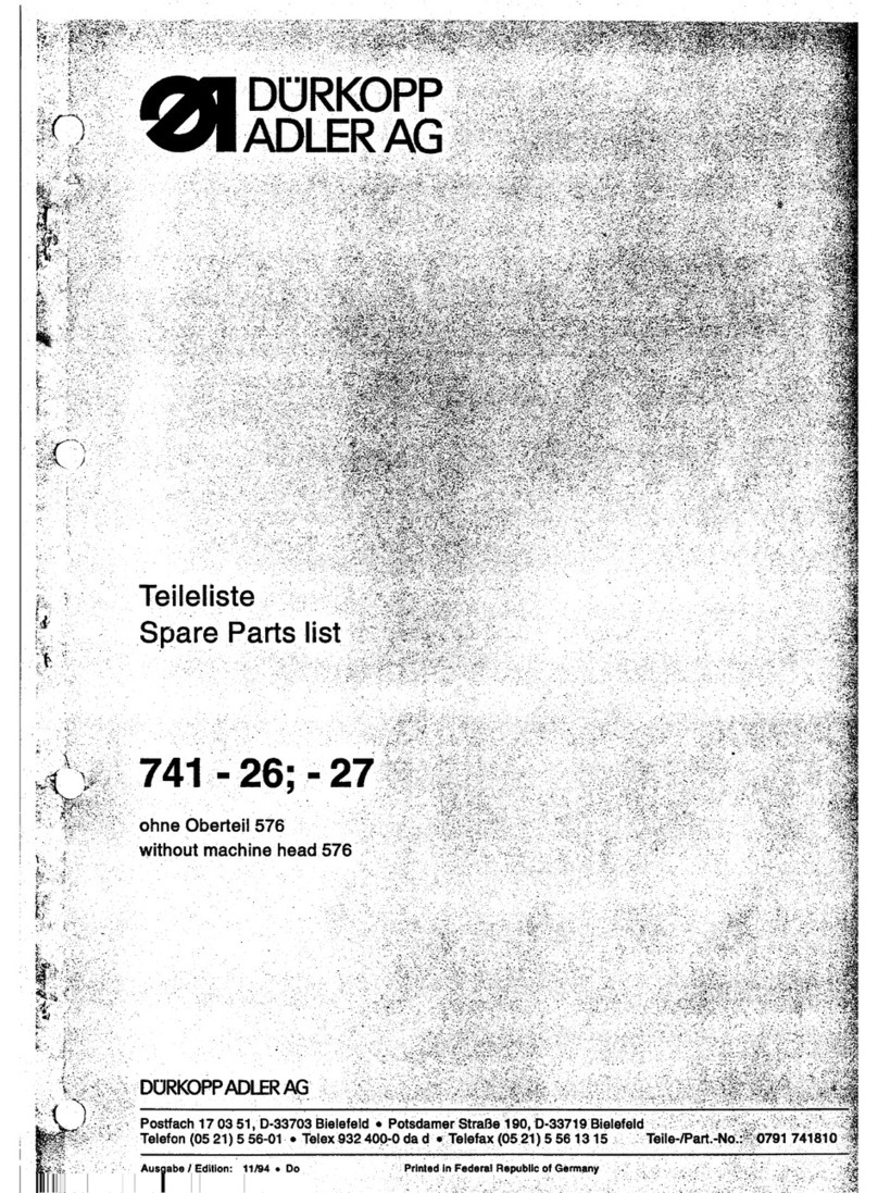 Duerkopp Adler 741-26 Guide Duerkopp Adler 741-26 Guide