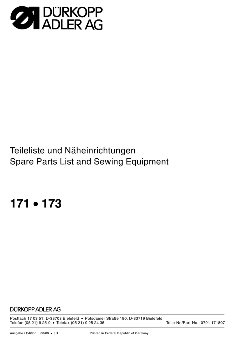 Duerkopp Adler 171 Guide Duerkopp Adler 171 Guide
