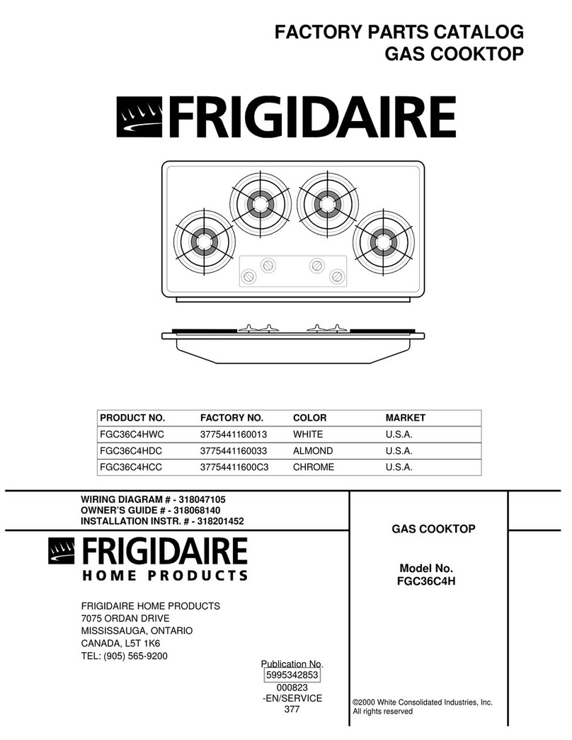 Frigidaire FGC36C4H Factory parts catalog