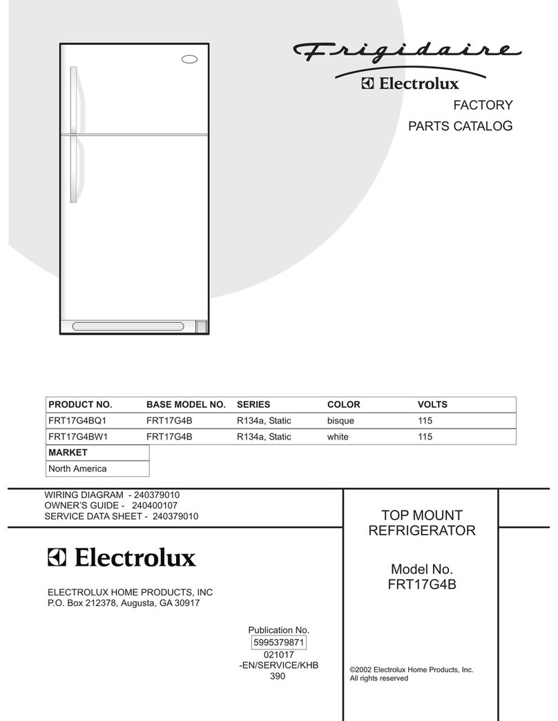 Frigidaire FRT17G4B Factory parts catalog